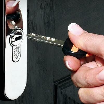 ABS Euro Lock Fitted to door
