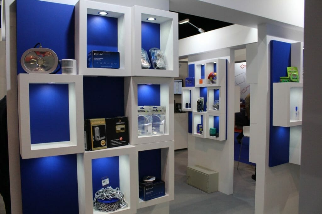 Aldridge Security Stand at MLA Expo Close Up Shot