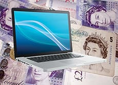 image of Cash and Laptop