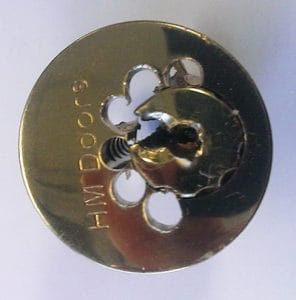 image of a drilled rimlock