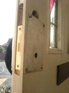 Aluminium Door Plate on Front Door
