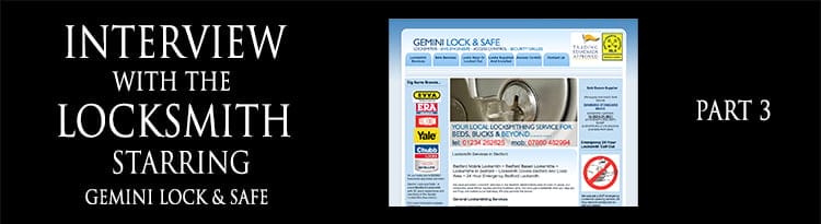 Interview with a Locksmith – Roger Barratt of Gemini Lock & Safe