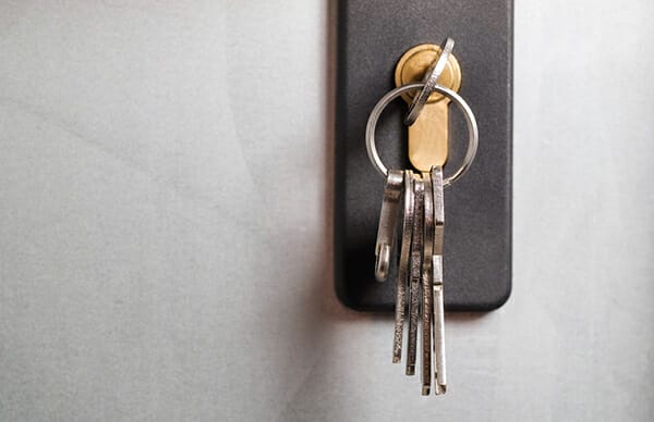 Keys on hook