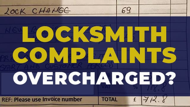 Locksmith complaints and overcharging