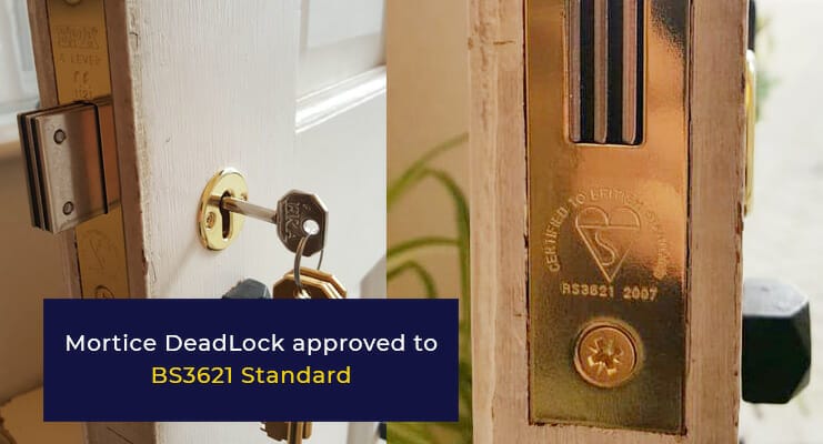 Mortice Deadlock conforming to BS3621