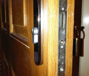 Euro Cylinder on wooden door