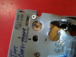 Red Lock drilled