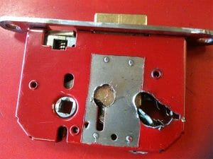 Red Lock drilled