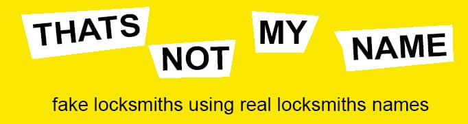 Scammers using Legitimate Locksmith Company Names