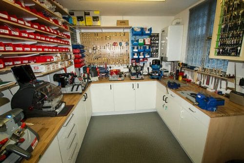 Inside Unico Locksmiths Workship